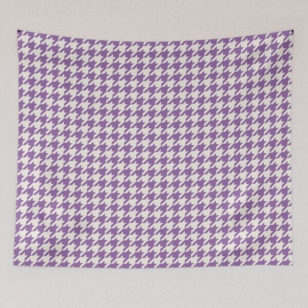 Item preview, Purple And Cream Houndstooth Pattern designed and sold by pattern-archive.