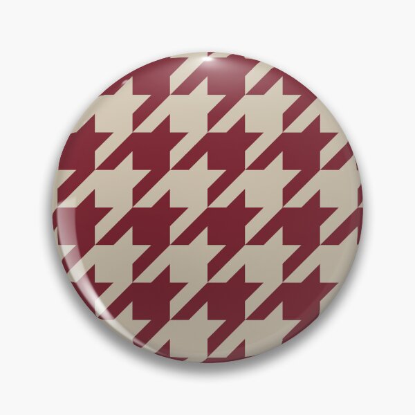 Item preview, Red And Beige Houndstooth Pattern designed and sold by pattern-archive.