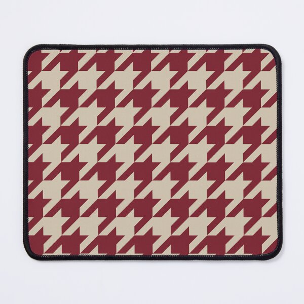 Item preview, Red And Beige Houndstooth Pattern designed and sold by pattern-archive.