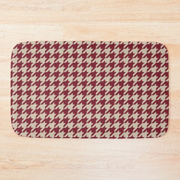 Item preview, Red And Beige Houndstooth Pattern designed and sold by pattern-archive.
