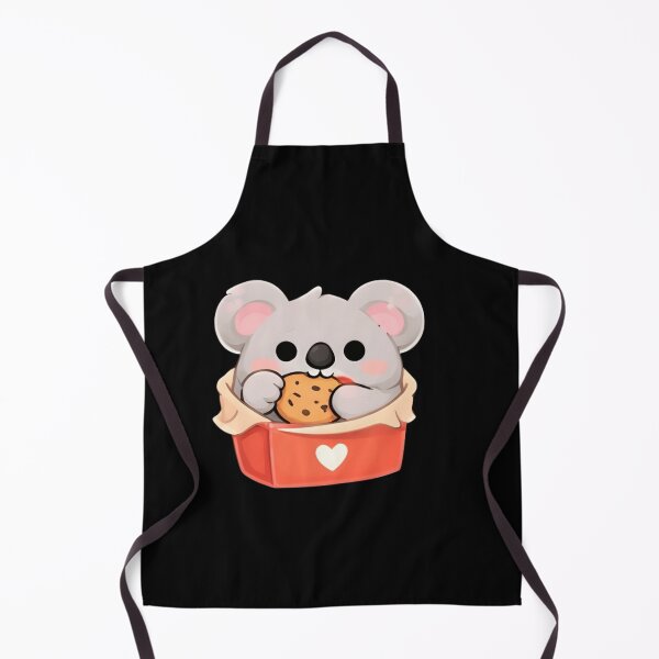 Item preview, Kawaii Koala Eating Cookie in Heart Gift Box - Cute Animal Illustration designed and sold by Trendora90.