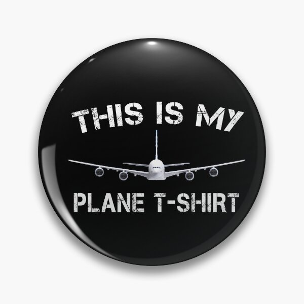 Item preview, This Is My Plane A380 Funny Aviation Shirt designed and sold by Emberglowo.