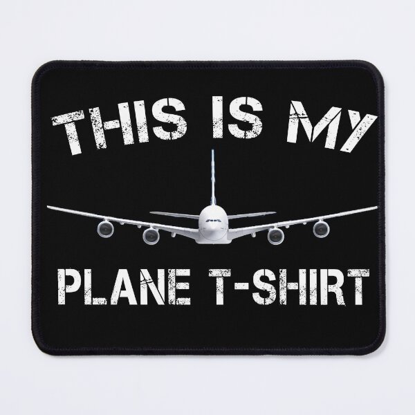 Item preview, This Is My Plane A380 Funny Aviation Shirt designed and sold by Emberglowo.