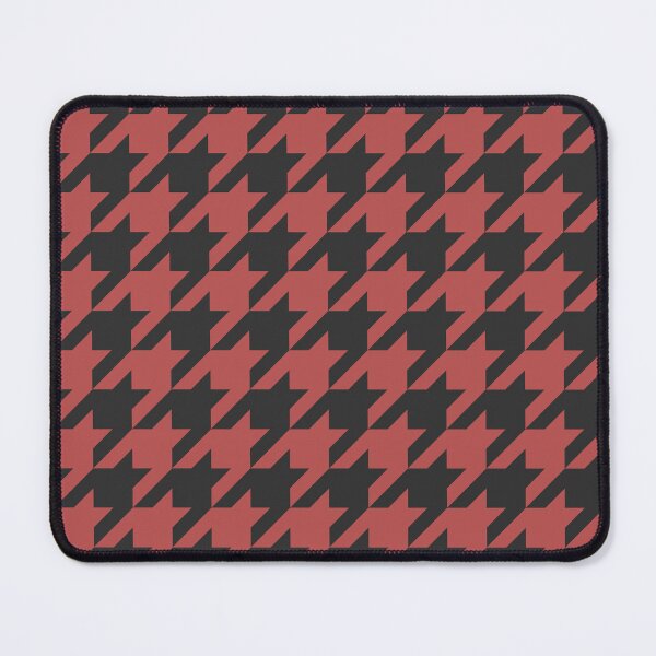 Item preview, Red And Charcoal Houndstooth Pattern designed and sold by pattern-archive.