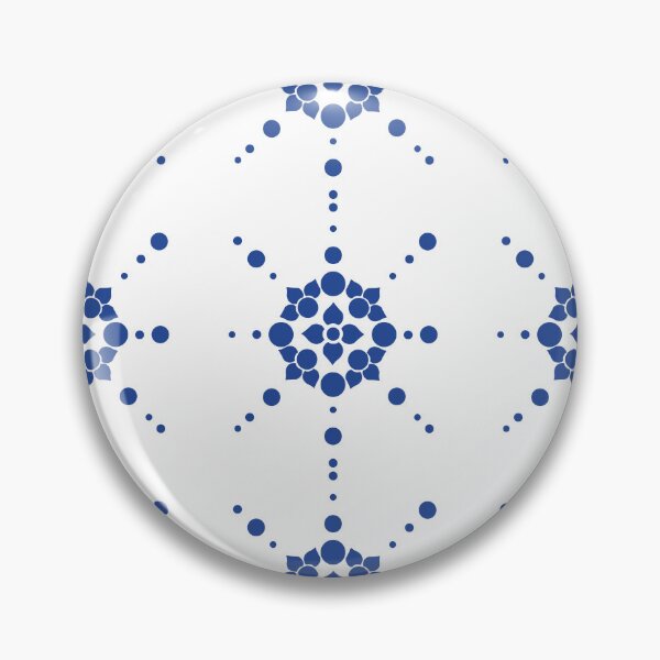 Item preview, Indigo Geometry Mandala AOP – Modern Symmetrical Lotus Design designed and sold by SurfaceLab.
