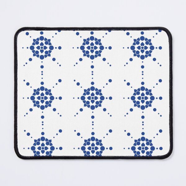 Item preview, Indigo Geometry Mandala AOP – Modern Symmetrical Lotus Design designed and sold by SurfaceLab.