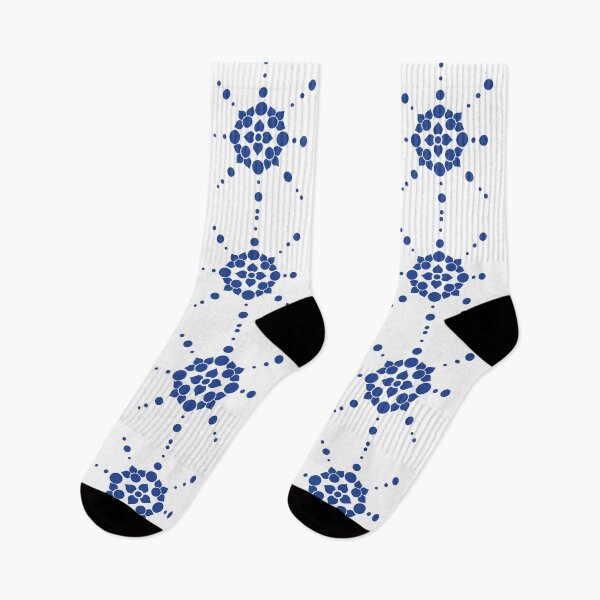 Item preview, Indigo Geometry Mandala AOP – Modern Symmetrical Lotus Design designed and sold by SurfaceLab.