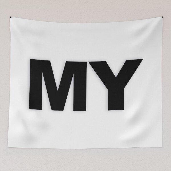 Item preview, MY — Black Minimal Bold Type Statement designed and sold by WORDPAUSE.