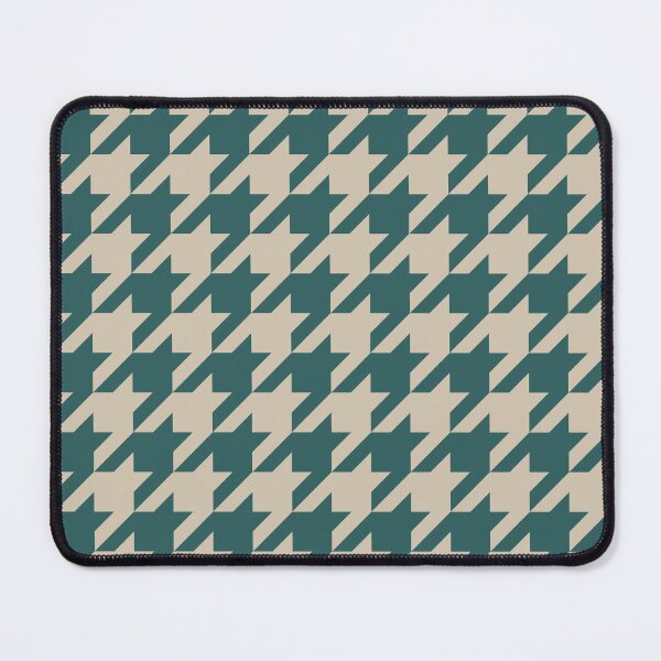Item preview, Teal And Beige Houndstooth Pattern designed and sold by pattern-archive.