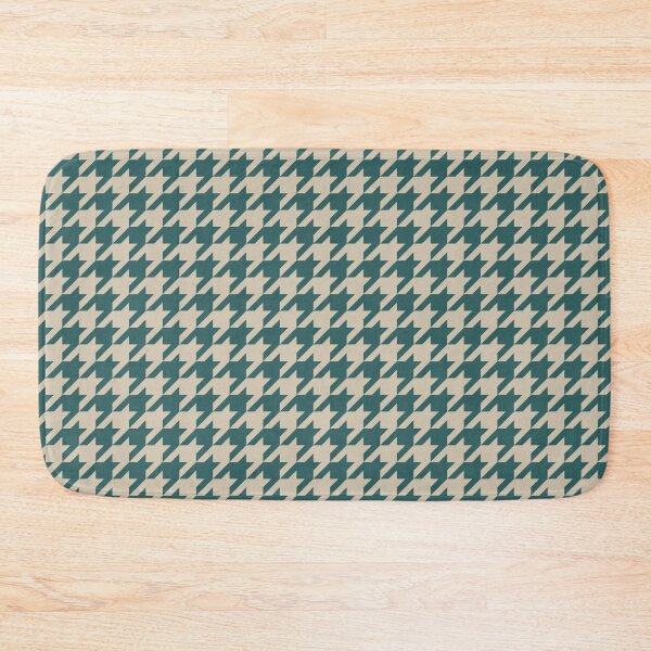 Item preview, Teal And Beige Houndstooth Pattern designed and sold by pattern-archive.