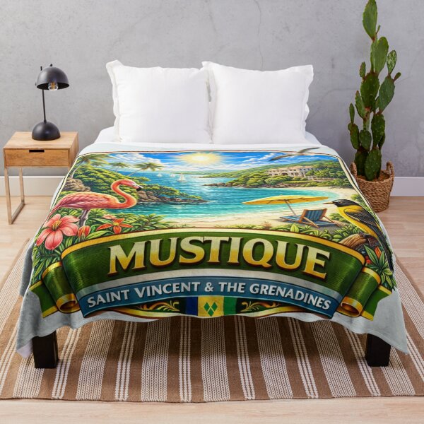 Item preview, Mustique, Saint Vincent and the Grenadine designed and sold by Myra365Art.