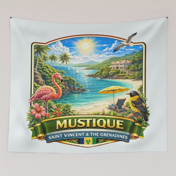 Item preview, Mustique, Saint Vincent and the Grenadine designed and sold by Myra365Art.