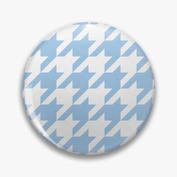 Item preview, White And Baby Blue Houndstooth Pattern designed and sold by pattern-archive.
