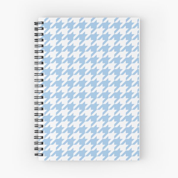 Item preview, White And Baby Blue Houndstooth Pattern designed and sold by pattern-archive.