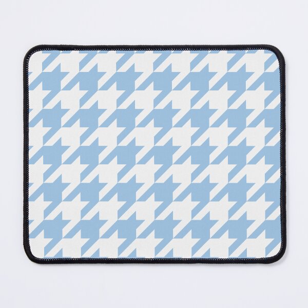 Item preview, White And Baby Blue Houndstooth Pattern designed and sold by pattern-archive.