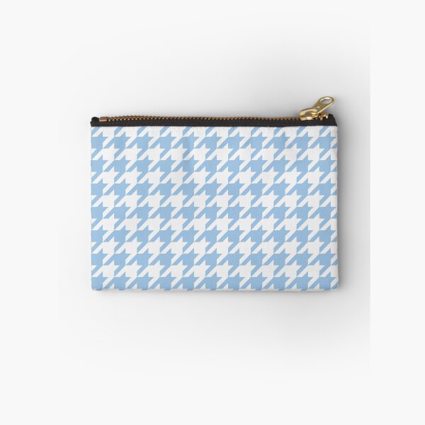Item preview, White And Baby Blue Houndstooth Pattern designed and sold by pattern-archive.