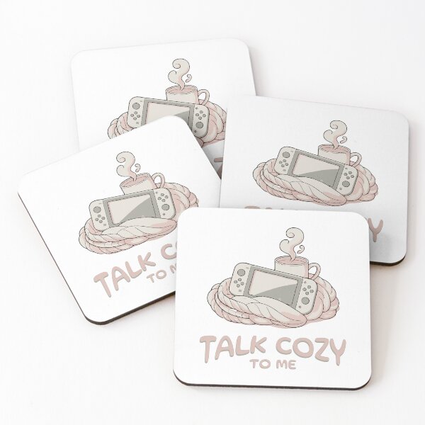 Item preview, Talk Cozy To Me  Aesthetic Cozy Gamer Girl & Coffee Design designed and sold by Abaseen.