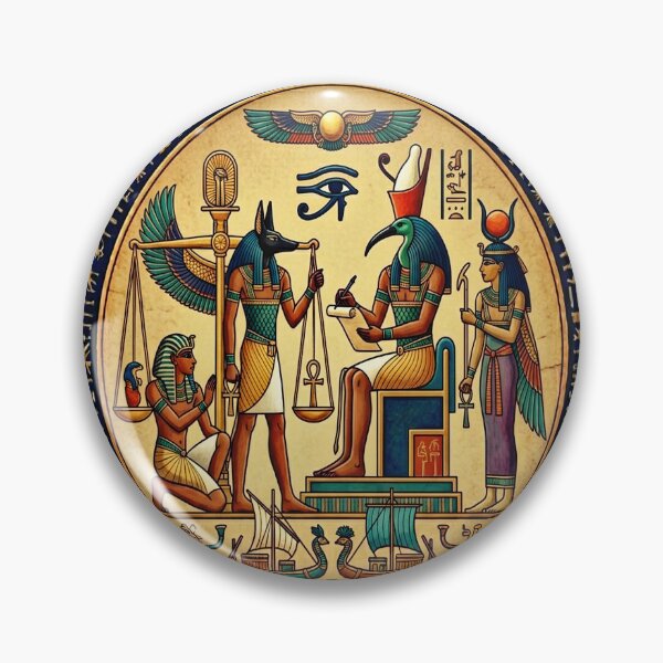 Item preview, The Weighing of the Heart: Ma'at's Divine Judgment designed and sold by Hieroglyphia.