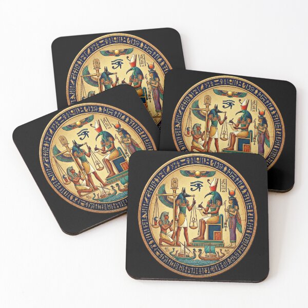 Item preview, The Weighing of the Heart: Ma'at's Divine Judgment designed and sold by Hieroglyphia.