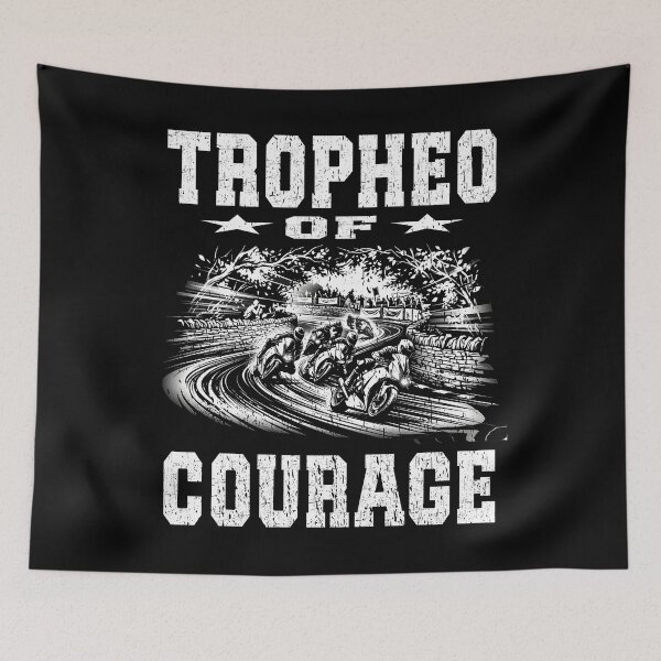 Item preview, Tropheo of Courage Pure Road Racing Stone Walls Motorcycle Road Racer Motorsport Motorsports fan Tourist Trophy designed and sold by Jt41.