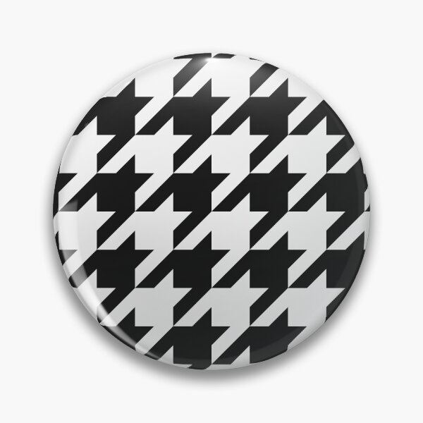 Item preview, White And Black Houndstooth Pattern designed and sold by pattern-archive.