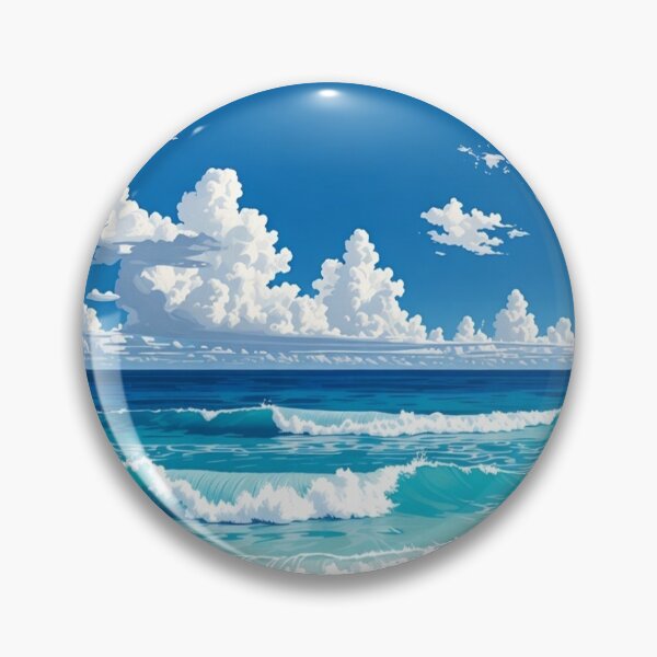 Item preview, Anime Summer Beach - Tropical Ocean Horizon Aesthetic designed and sold by Sushikidsntod.