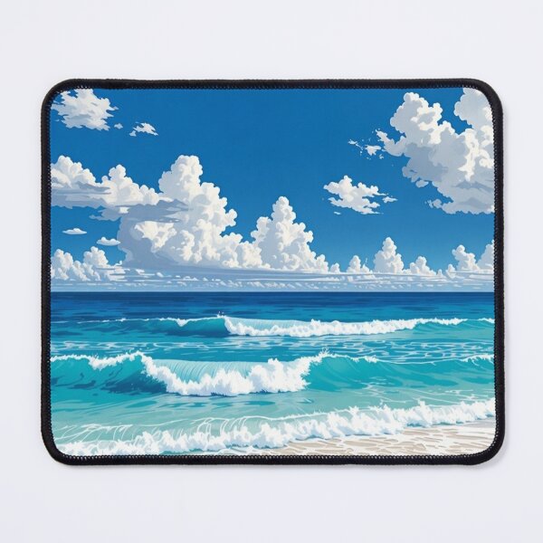 Item preview, Anime Summer Beach - Tropical Ocean Horizon Aesthetic designed and sold by Sushikidsntod.