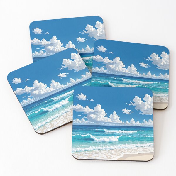 Item preview, Anime Summer Beach - Tropical Ocean Horizon Aesthetic designed and sold by Sushikidsntoddlers.
