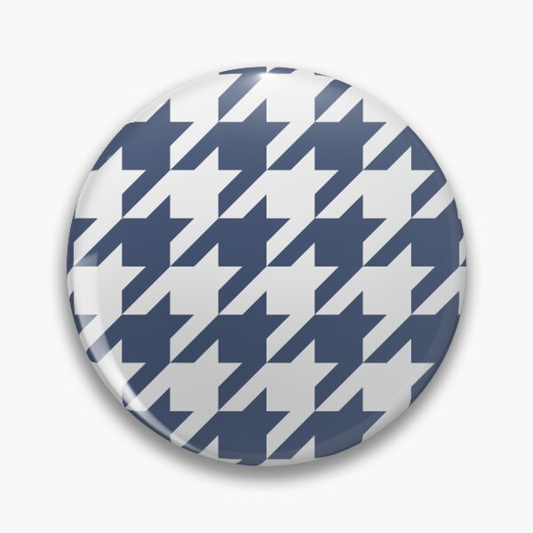 Item preview, White And Blue Houndstooth Pattern designed and sold by pattern-archive.