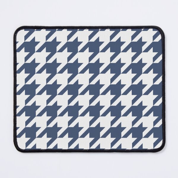 Item preview, White And Blue Houndstooth Pattern designed and sold by pattern-archive.