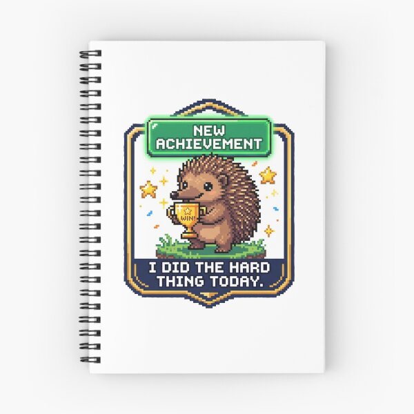 Item preview, New Achievement: I Did The Hard Thing Today designed and sold by Paws And Pause.