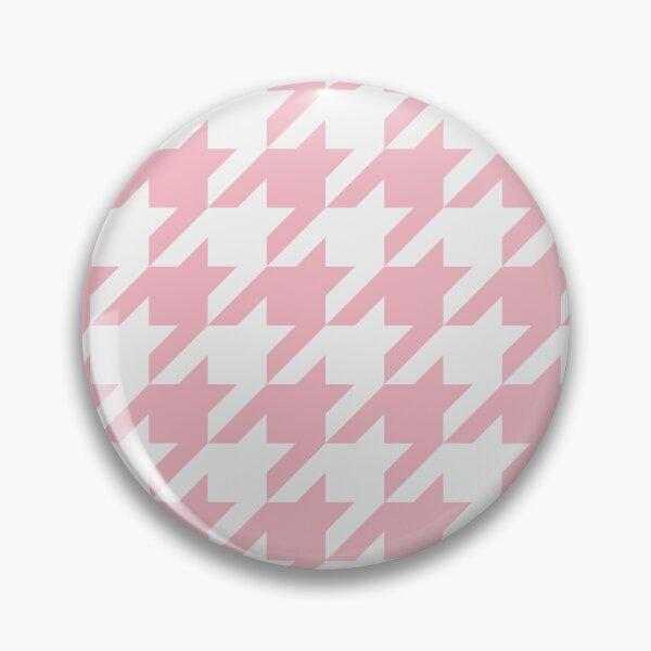 Item preview, White And Blush Houndstooth Pattern designed and sold by pattern-archive.