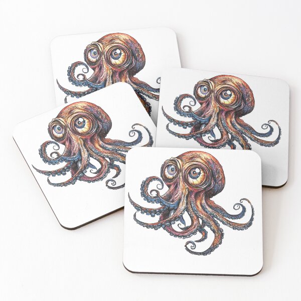 Item preview, Colorful Octopus Illustration, Ocean Sea Creature, Abstract Marine Animal Art designed and sold by GoodMoodVibes.