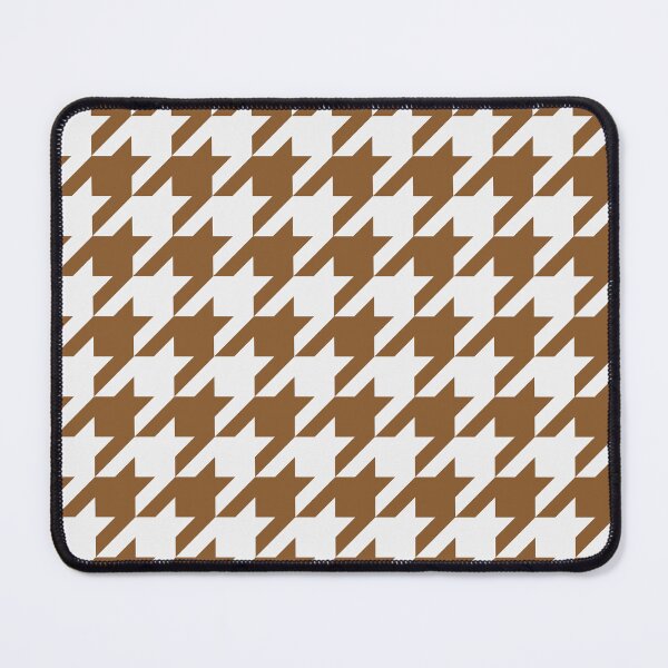 Item preview, White And Bronze Houndstooth Pattern designed and sold by pattern-archive.