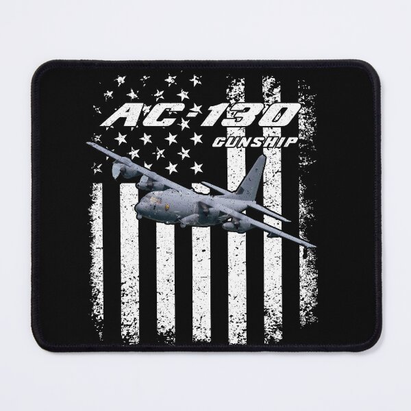 Item preview, AC-130 Gunship American Flag Military Aviation Shirt designed and sold by Emberglowo.