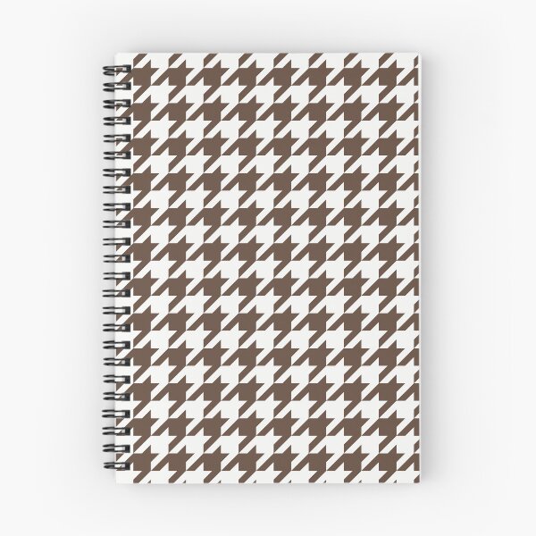 Item preview, White And Brown Houndstooth Pattern designed and sold by pattern-archive.