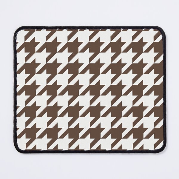 Item preview, White And Brown Houndstooth Pattern designed and sold by pattern-archive.
