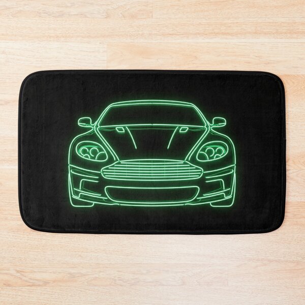 Item preview, Secret Agent British V12 Grand Tourer Neon Blueprint Art designed and sold by KeremYurtseven.
