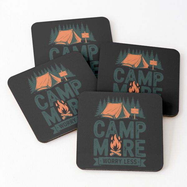 Item preview, Camp More, Worry Less designed and sold by SignaturalGen.