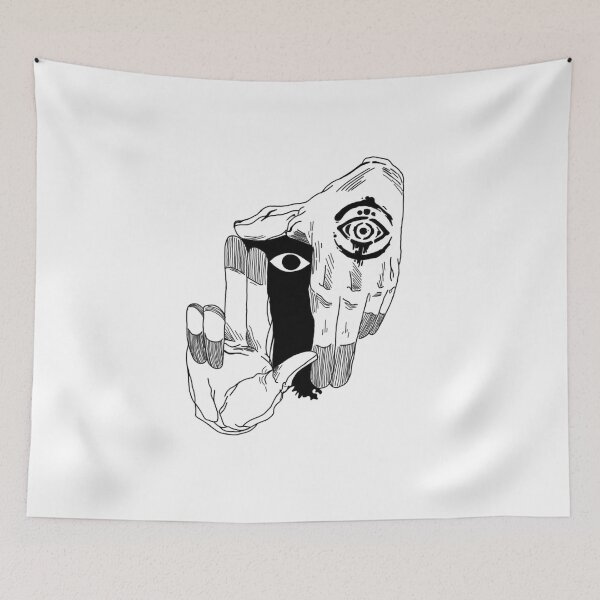 Item preview, Creepy Hand Eye Illusion Dark Manga Aesthetic Art designed and sold by The fandom.
