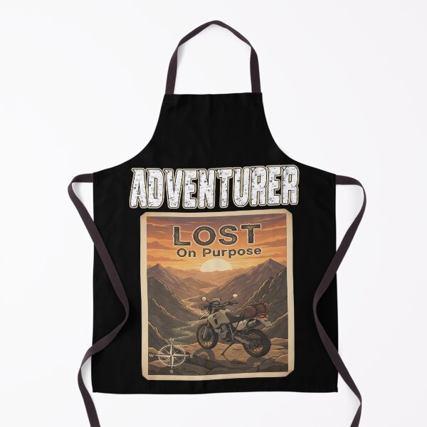 Item preview, Adventurer Lost On Purpose Adventure Motorcycle Touring Motorbike Rider Mountain Sunset motorcycle lover adventures designed and sold by Jt41.