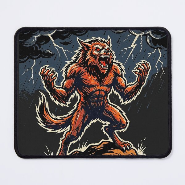 Item preview, 4k Psycho Creature Under Stormy Sky designed and sold by ABArtByAlexST.