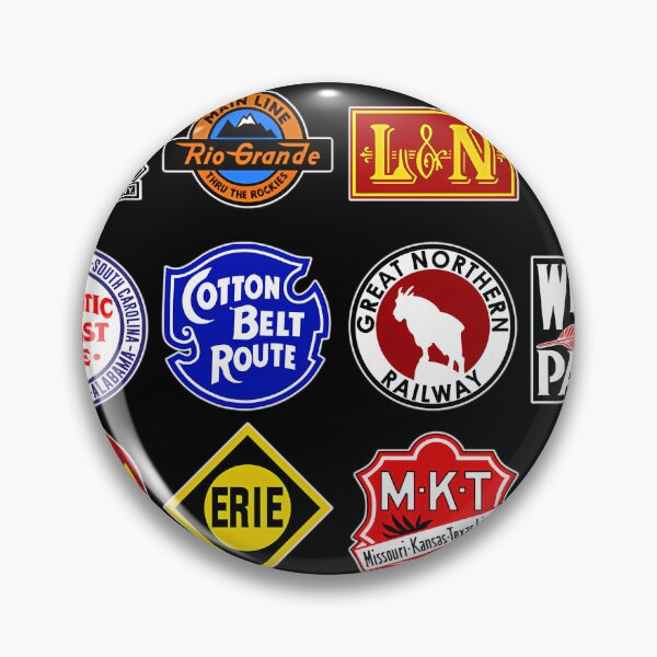 Item preview, Vintage Defunct Railroad Railway Logos - Trains Hobby designed and sold by granbyhaineys.