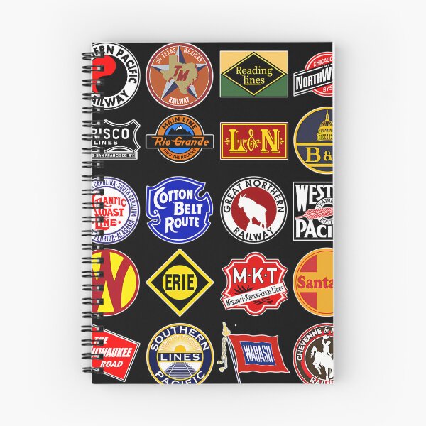 Item preview, Vintage Defunct Railroad Railway Logos - Trains Hobby designed and sold by granbyhaineys.