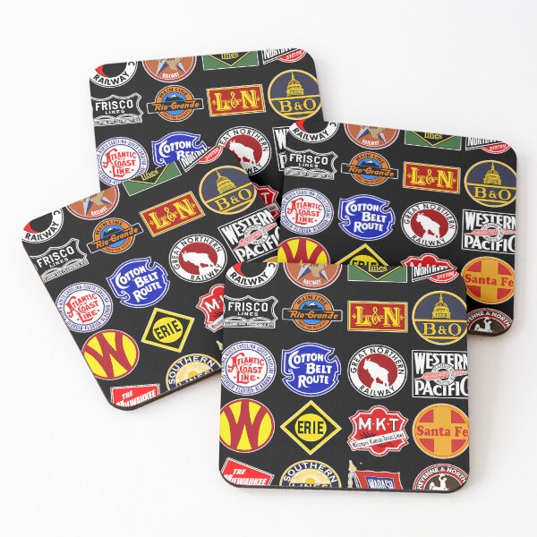 Item preview, Vintage Defunct Railroad Railway Logos - Trains Hobby designed and sold by granbyhaineys.