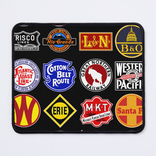 Item preview, Vintage Defunct Railroad Railway Logos - Trains Hobby designed and sold by granbyhaineys.
