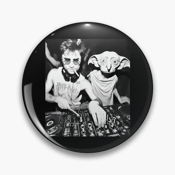 Item preview, Harry and Dobby Elf DJ The House Smoking Meme designed and sold by archiwyzardArt.
