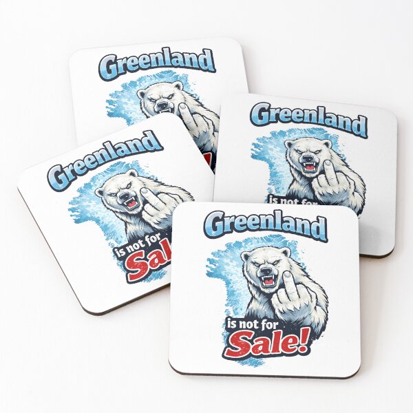 Item preview, Greenland Is Not For Sale – Polar Bear - Arctic Nature Protest Graphic Design designed and sold by AsherGavy.