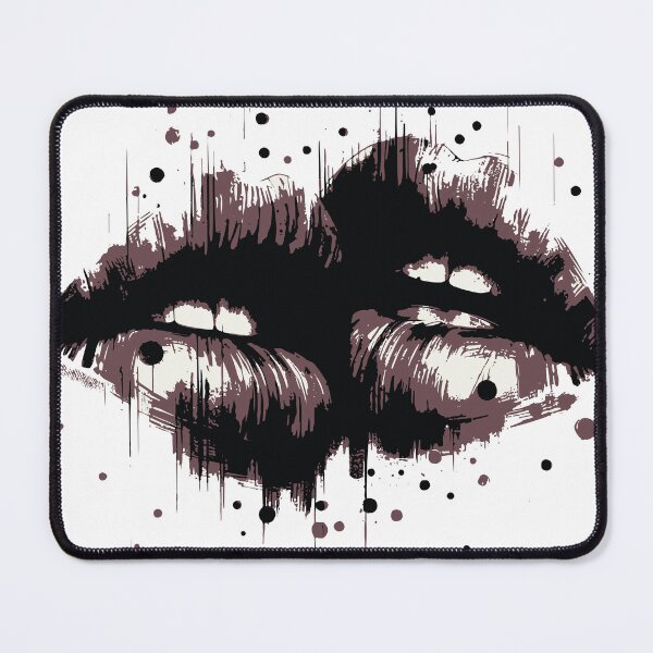 Item preview, A bold black-ink sketch of lips releasing a burst of bright, multicolored hearts, conveying love, passion, and playful artistic energy5 designed and sold by Dejbar.