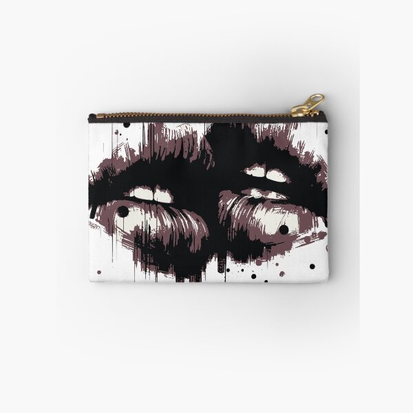 Item preview, A bold black-ink sketch of lips releasing a burst of bright, multicolored hearts, conveying love, passion, and playful artistic energy5 designed and sold by Dejbar.